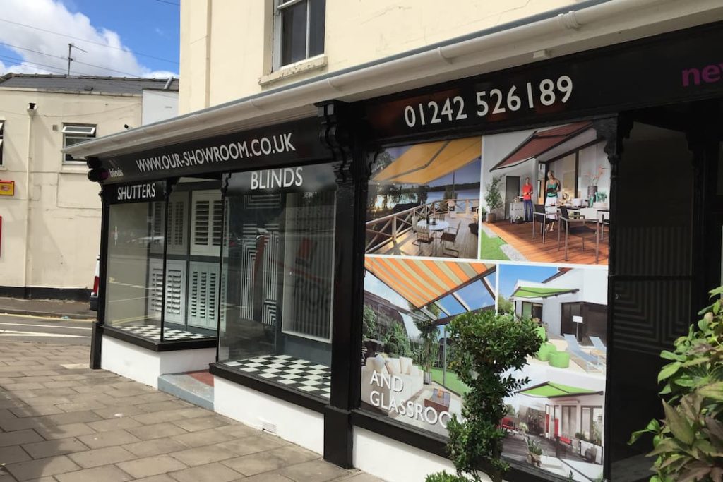 Shop exterior graphics