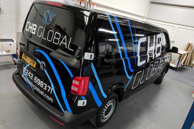 van with graphics