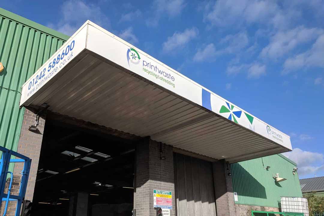 large sign